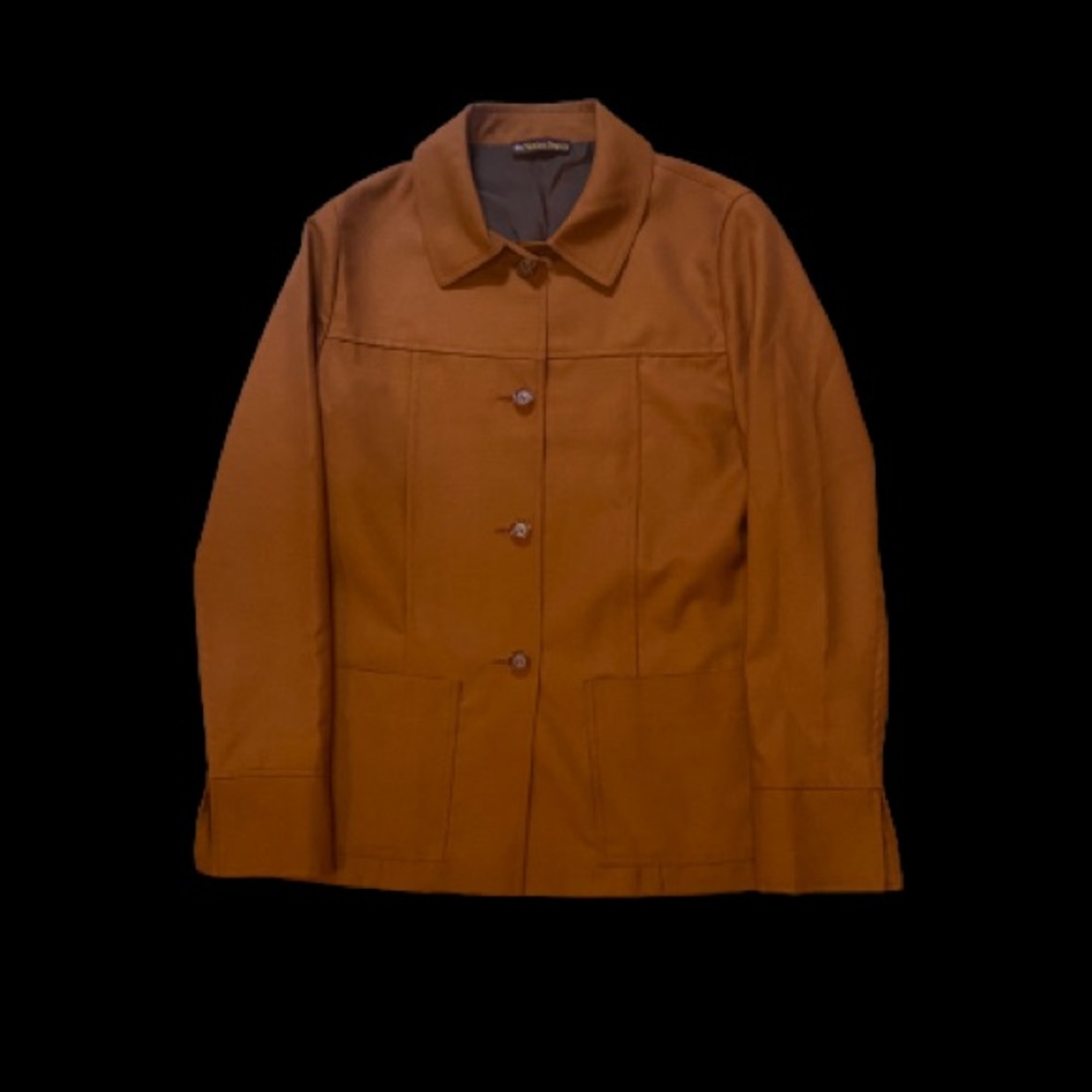 Merina impex aughts on 70s tailored camel blazer jacket.